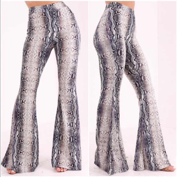 Pants - Snakeskin Flares